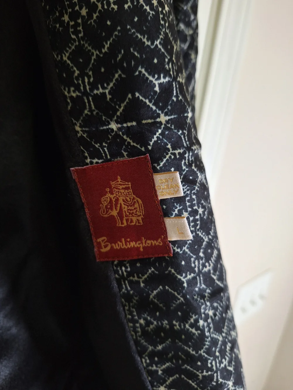 Burlington Aztec Print Quilted Embroidered Coat Jacket Size L